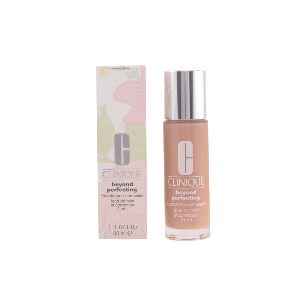Clinique beyond perfecting base + corrector #11 honey - cobertura natural e hidratação