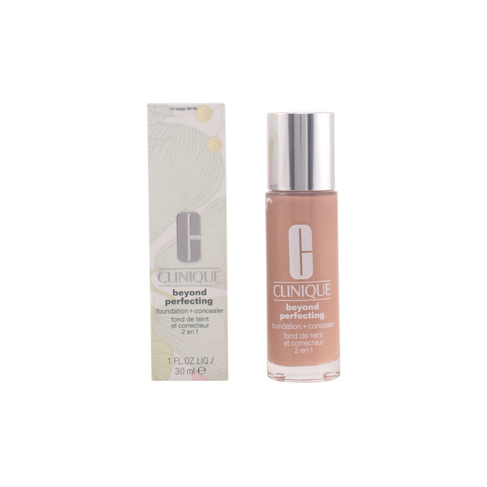 Clinique Beyond Perfecting Foundation + Concealer #15 Beige para pele uniforme e natural