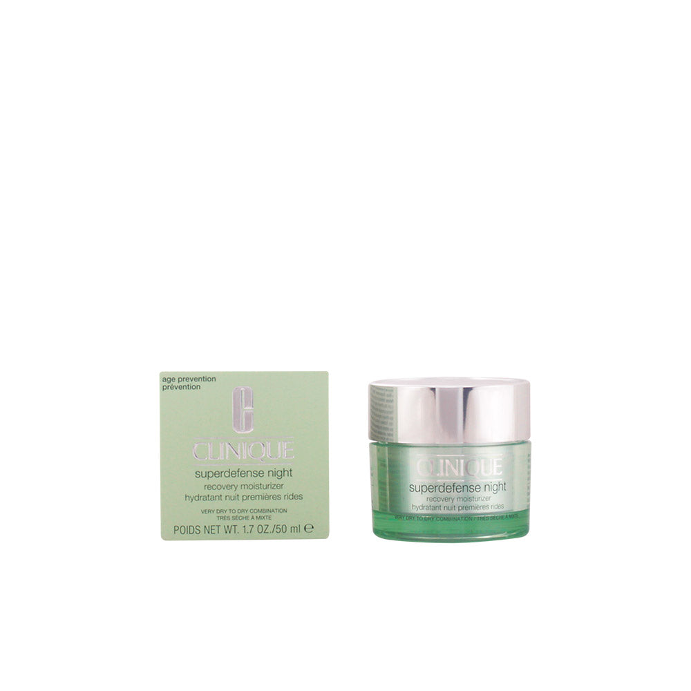 Clinique superdefense night creme hidratante para pele seca e normal