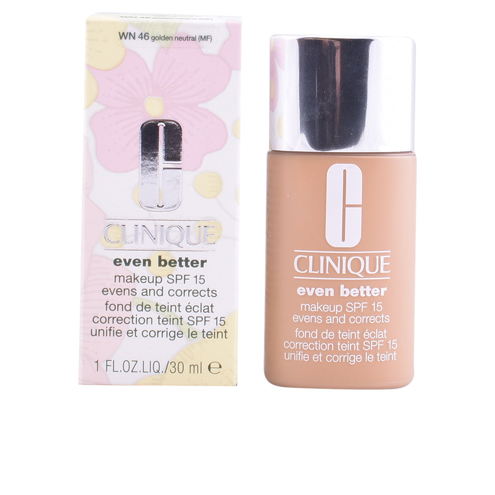 Clinique EVEN BETTER base fluida #WN46 para pele mista com SPF 15