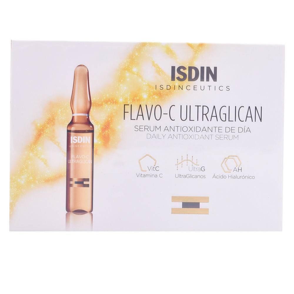 ISDINCEUTICS Flavo-C Ultraglican Ampoules – Sérum antioxidante para rejuvenescimento