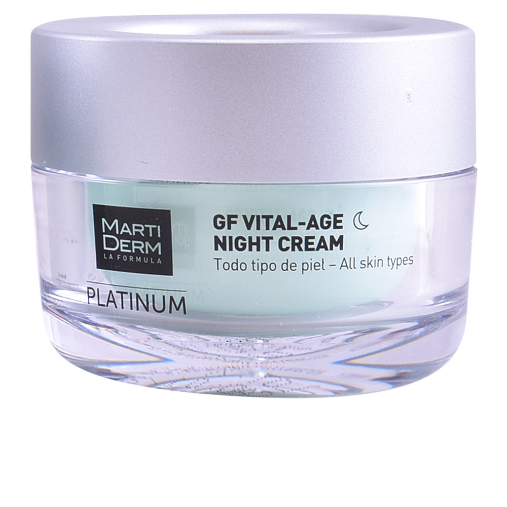 MartiDerm Platinum GF Vital-Age Night Cream 50ml | Anti-Aging Night Facial Treatment for All Skin Types