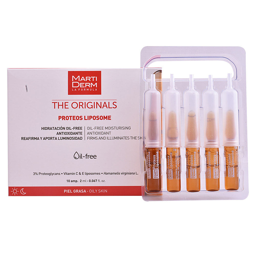 Martiderm THE ORIGINALS Proteos Liposome Ampoules – 10 x 2 ml for Mature and Oily Skin