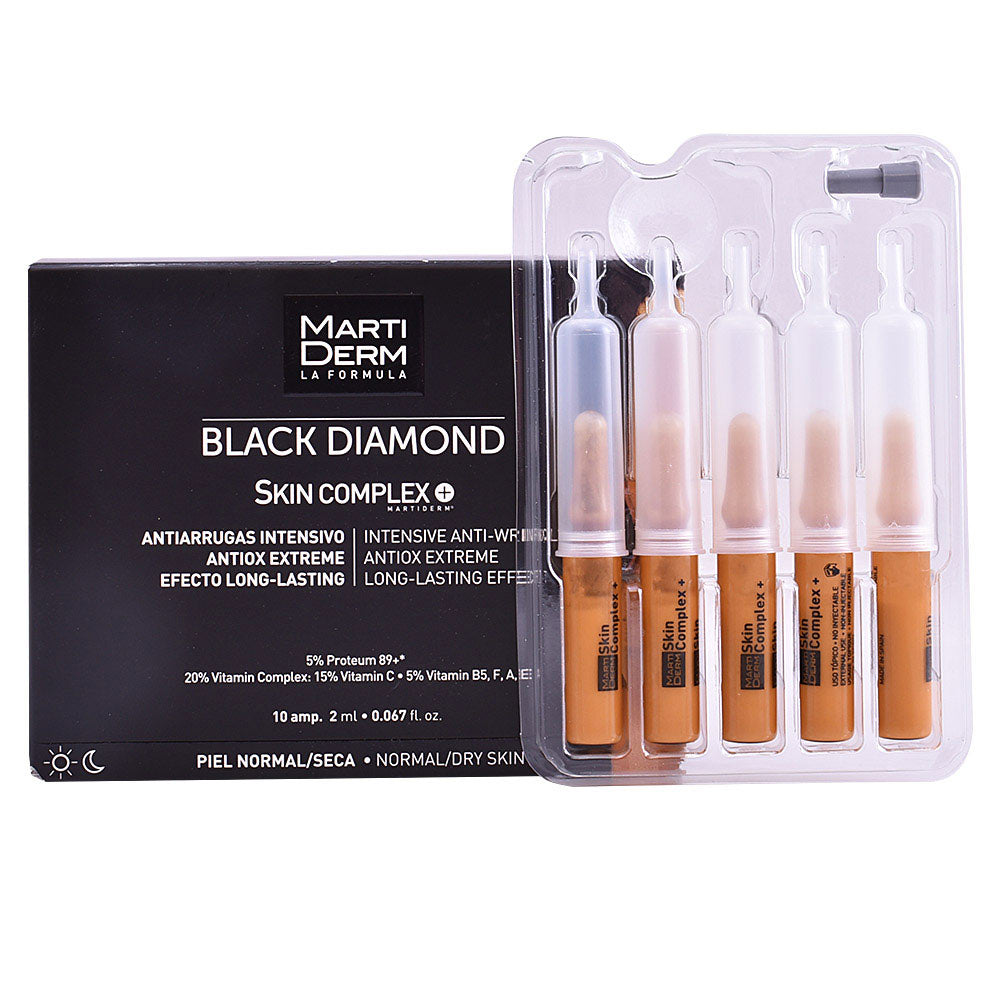 MARTIDERM BLACK DIAMOND Skin Complex Advanced Ampoules – 10 x 2 ml for Normal to Dry Skin