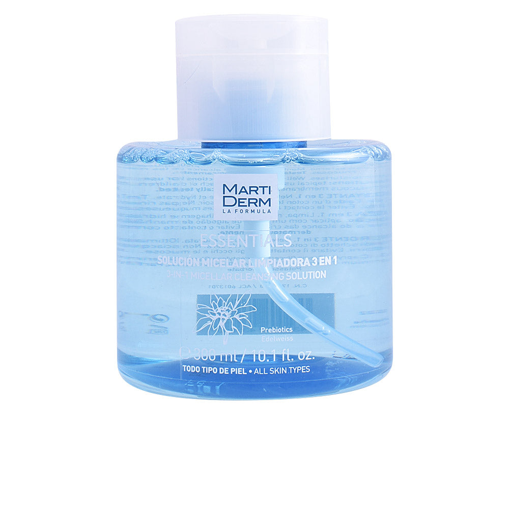 Martiderm ESSENTIALS 3-in-1 Micellar Cleansing Solution – 10 fl oz for Sensitive and All Skin Types