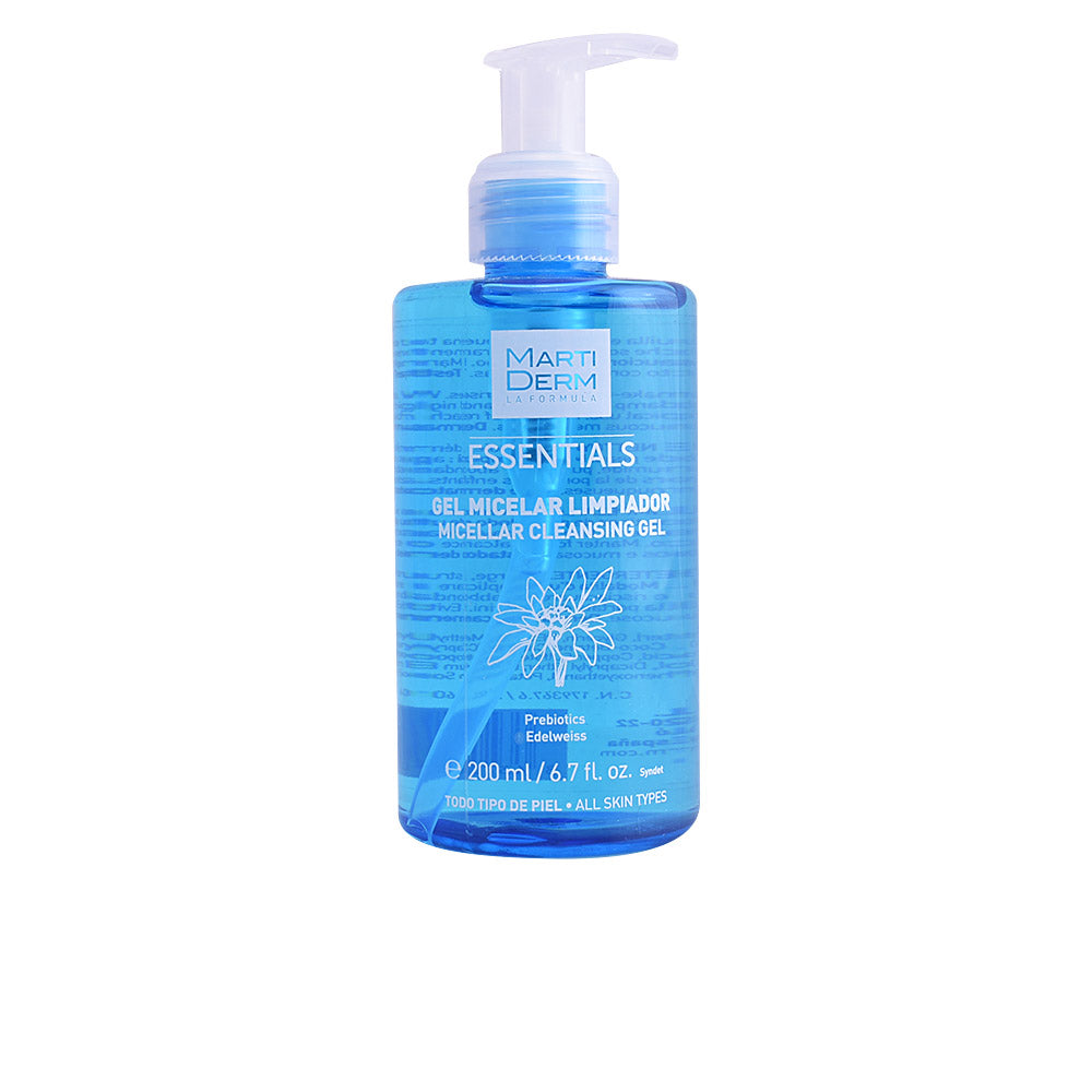 Gel de Limpeza Micelar Essentials MARTIDERM 200 ml para pele normal e mista