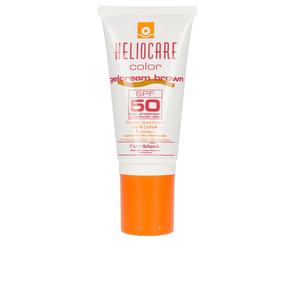 HELIOCARE Color SPF50 Brown Sunscreen Gel Cream for Sensitive Skin - 50 ml