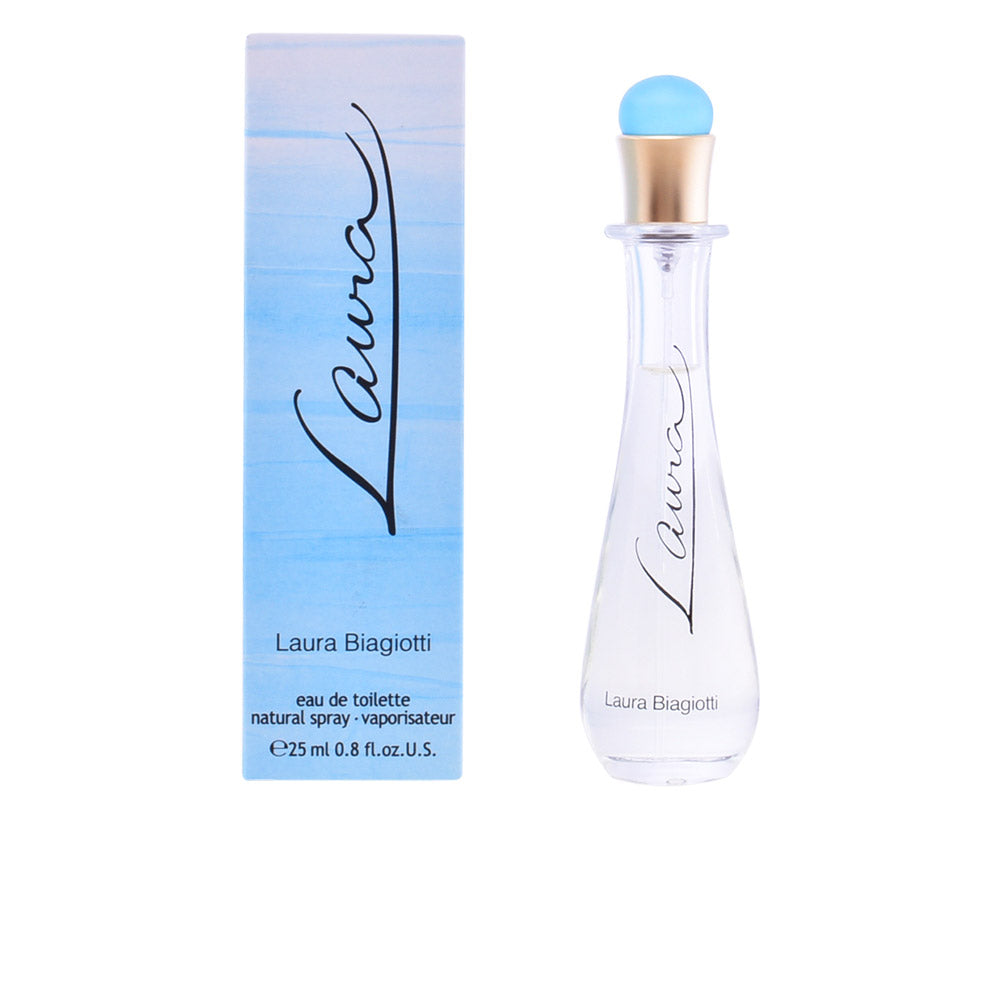 Laura Biagiotti Laura Eau de Toilette Spray 25ml para Mulher com fragrância floral e frutada