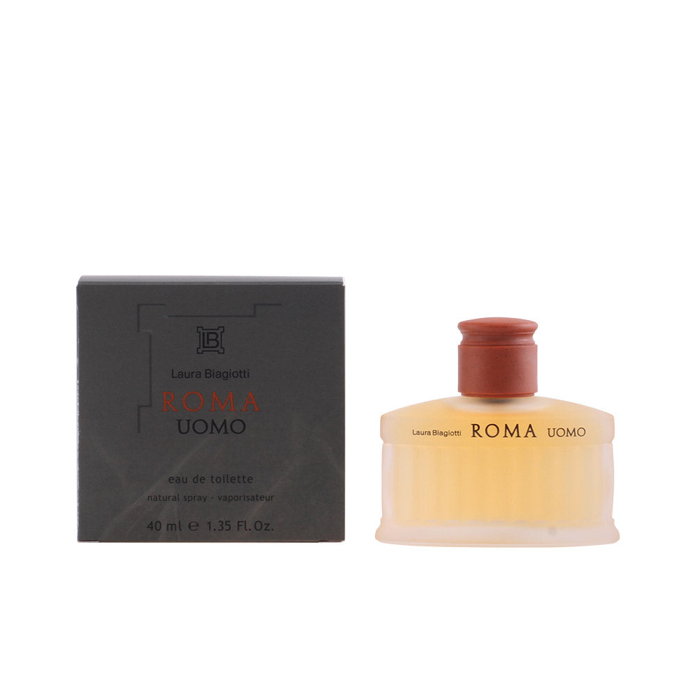 Laura Biagiotti ROMA UOMO Eau de Toilette Spray 40ml - Aroma Amaderado e Oriental