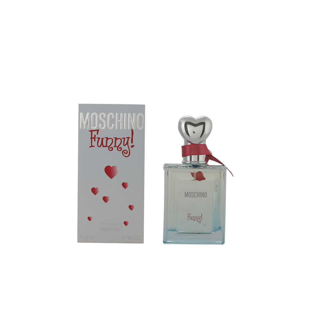 Moschino Funny Eau de Toilette Spray 50ml para Mulher com fragrância floral e frutada