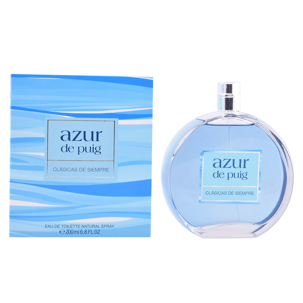 Puig Azur Eau de Toilette Spray 200 ml para Mulher | Fragrância cítrica e aromática