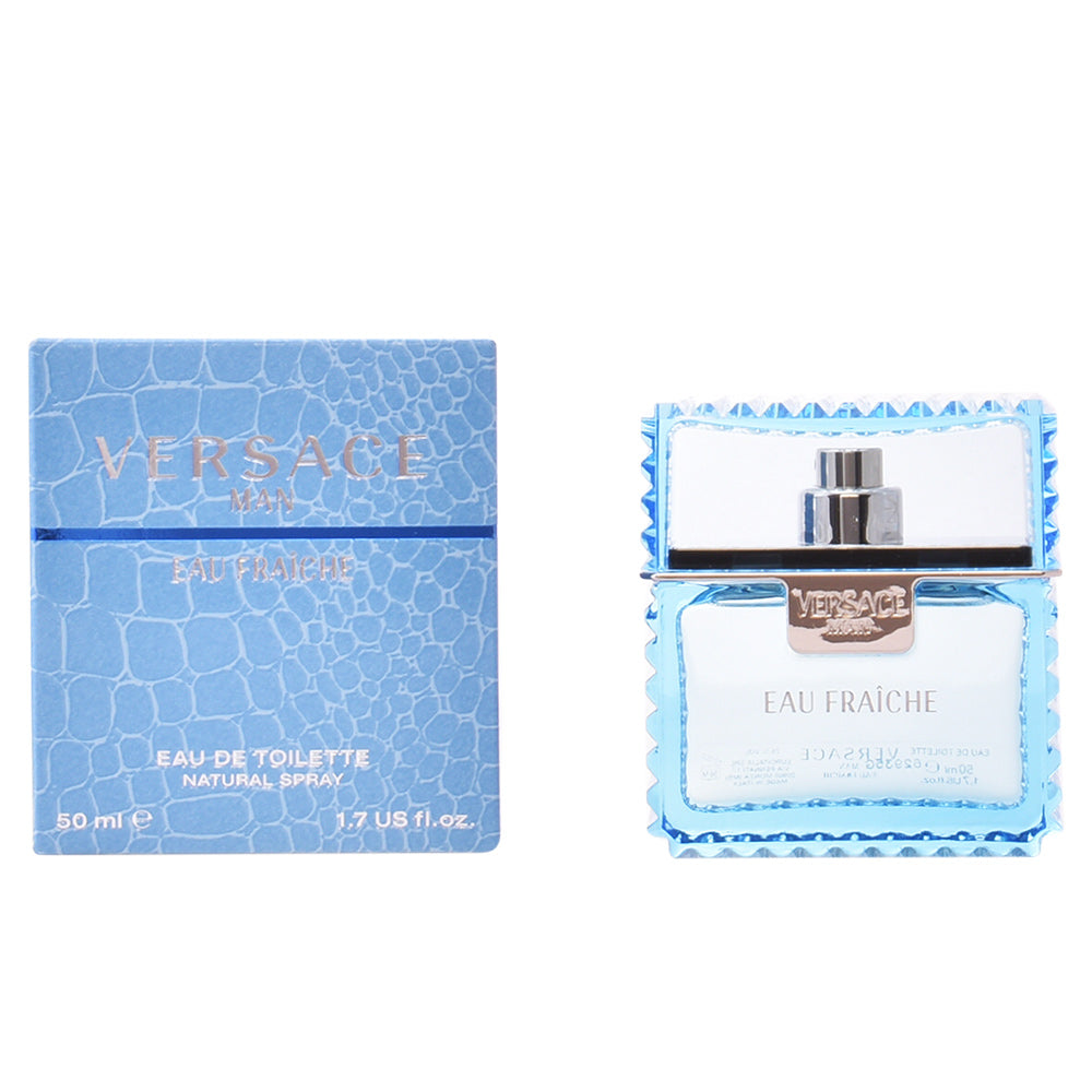Versace Eau Fraîche Eau de Toilette Spray 50ml para Homem - Fragrância Amaderada e Aromática