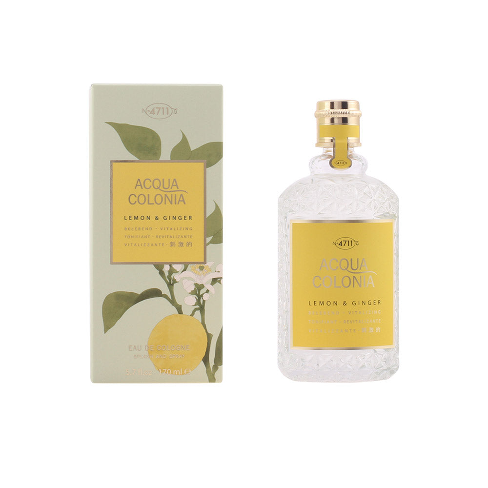 4711 Acqua Colonia Lemon &amp; Ginger Eau de Cologne 170ml - Frescura cítrica e aromática