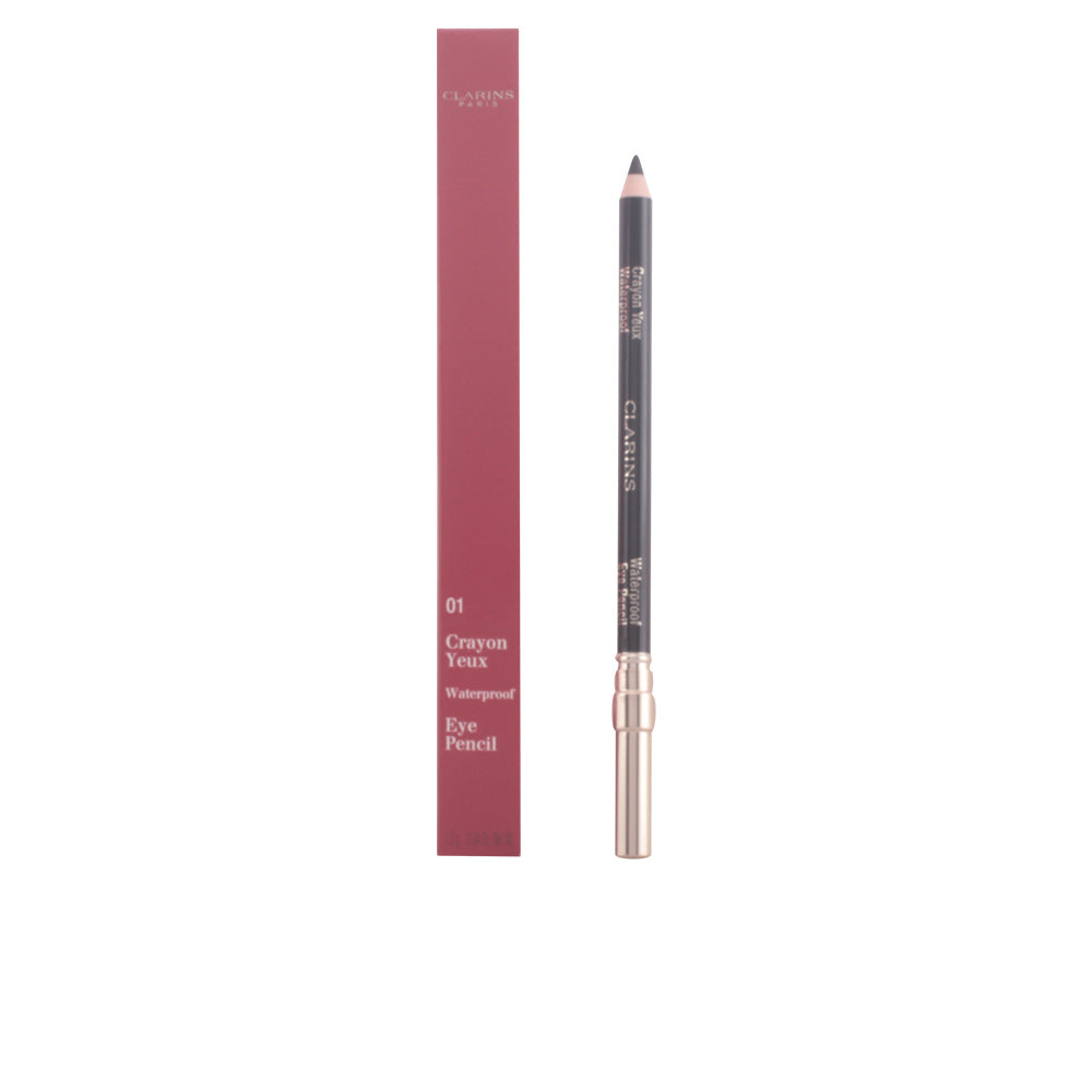Clarins crayon olhos waterproof #01 preto - delineador de longa duração