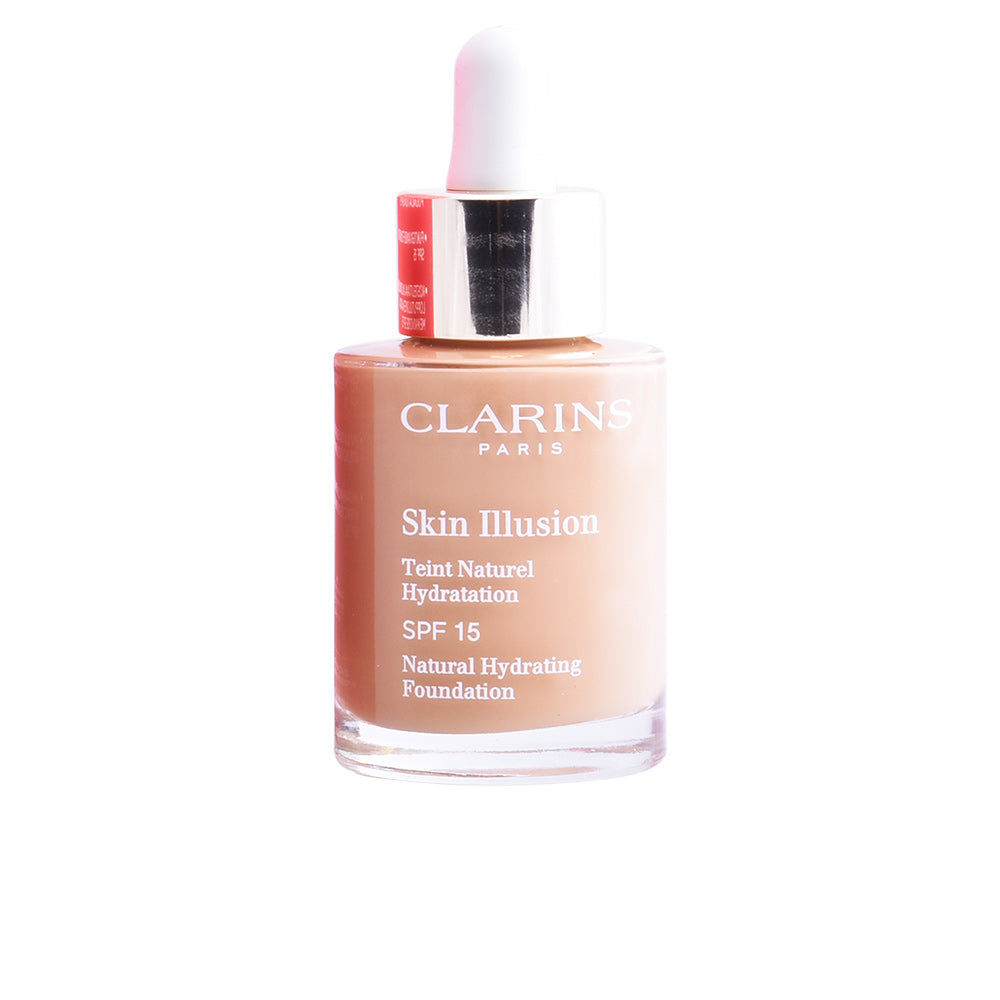 Clarins Skin Illusion SPF15 - Base líquida com proteção UV para uma pele natural e luminosa