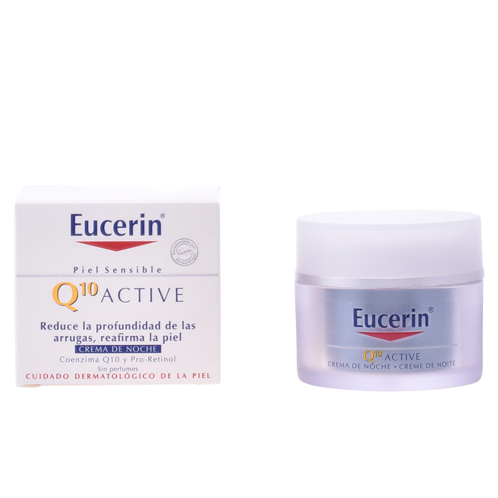 Eucerin Q10 ACTIVE Creme Noturna Antirrugas para Pele Sensível - 50 ml