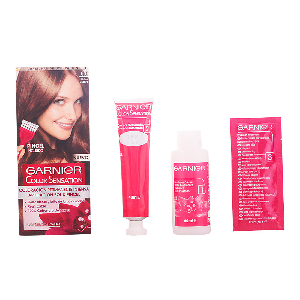 Garnier COLOR SENSATION #6.0 loiro escuro 110g para todos os tipos de cabelo