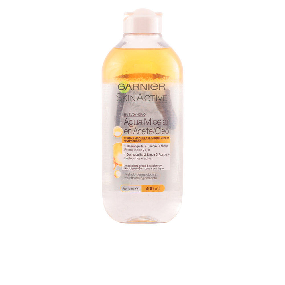 Garnier SKINACTIVE Óleo Micelar bifásico para pele sensível, waterproof
