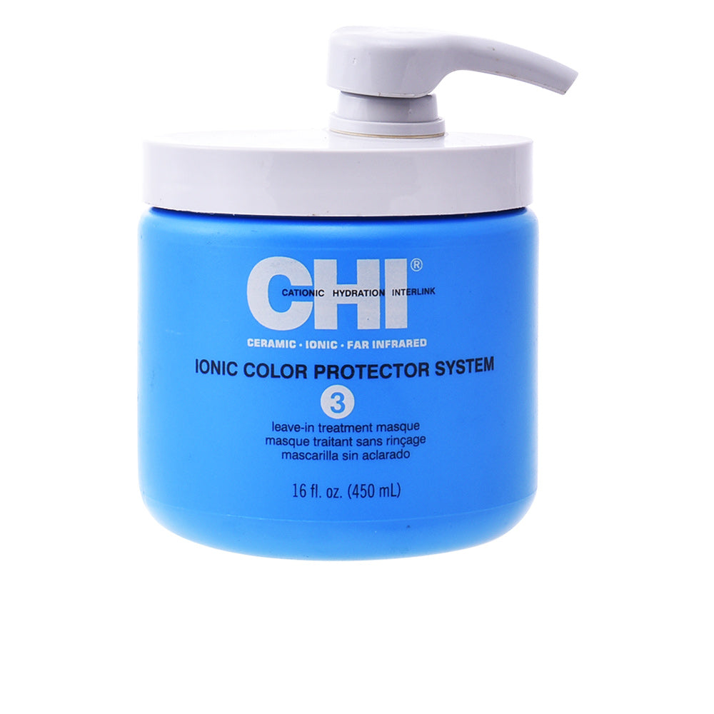 CHI IONIC Color Protector 3 Leave-In Treatment Masque 450ml - Proteção e Brilho para Cabelos Pintados