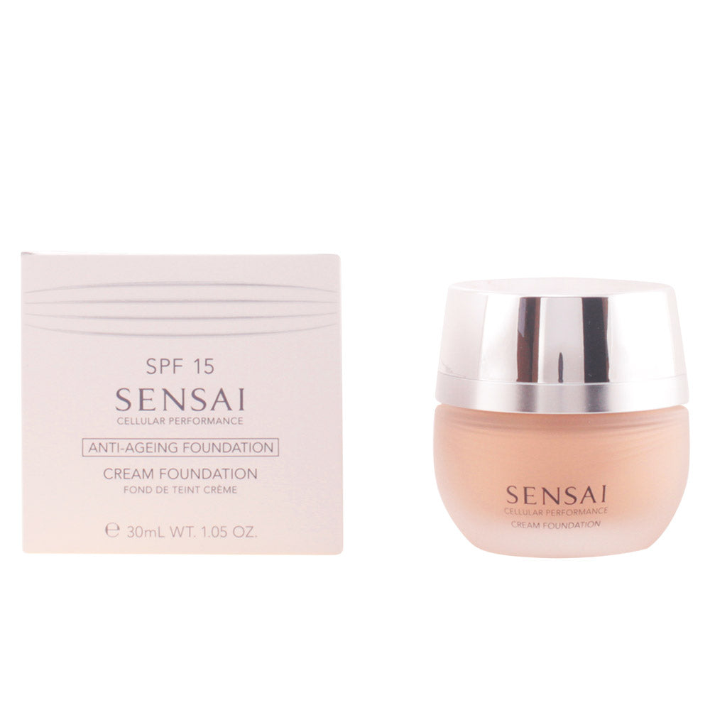 SENSAI CREAM FOUNDATION CF23 Almond Beige 30ml com SPF 15