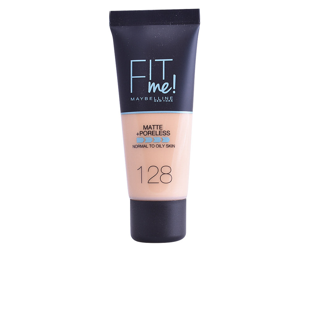 Maybelline FIT ME Matte + Poreless Base #128 Warm Nude – Pele Oleosa