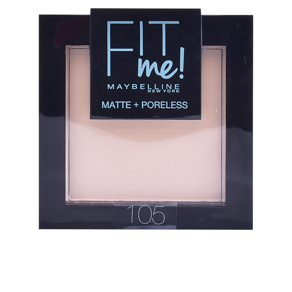 Maybelline FIT ME Matte + Poreless pó #105 Natural para pele oleosa