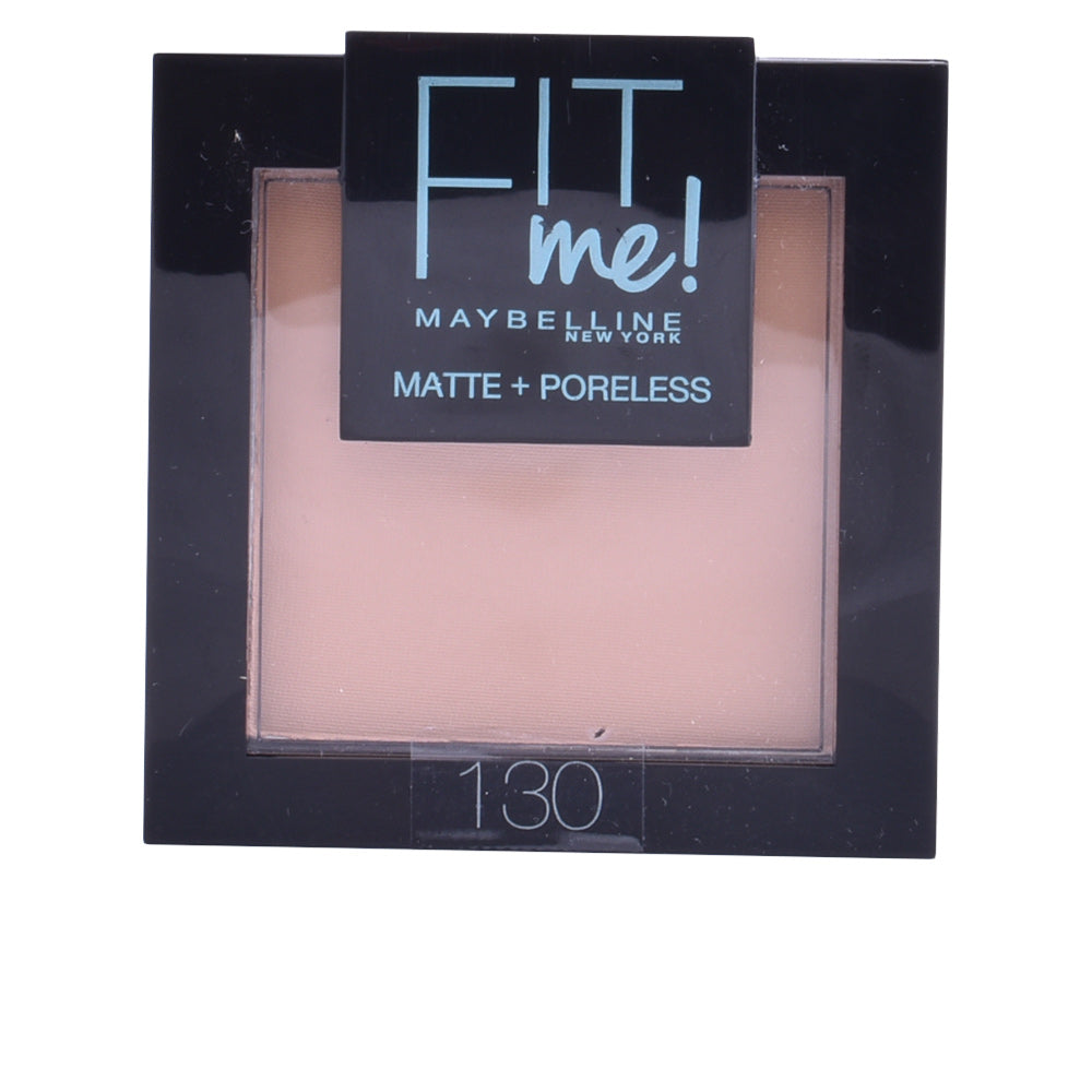 Maybelline FIT ME Matte+Poreless pó #130 Buff Beige para pele oleosa