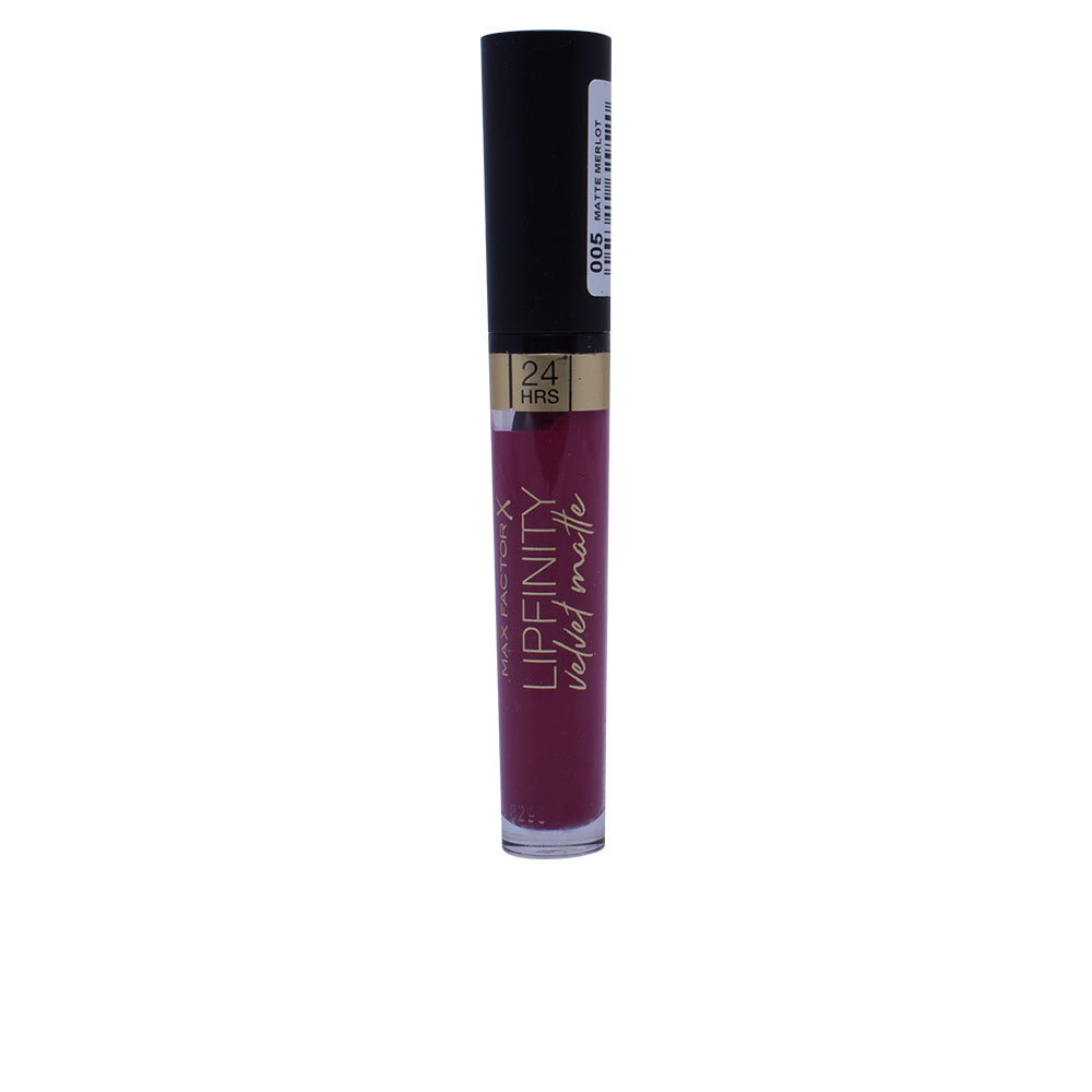Max Factor Lipfinity Velvet Matte #005 - Vermelho Matte para Lábios