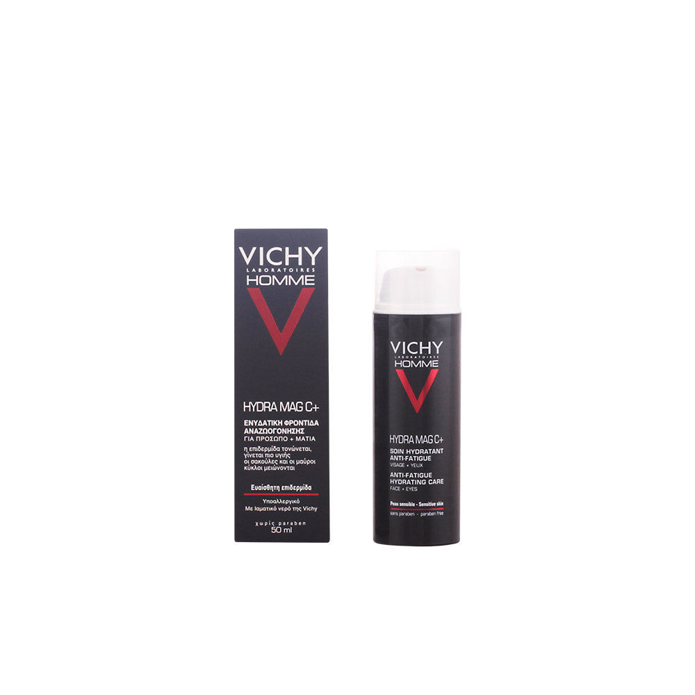 Vichy Homme Hydra Mag C+ Gel Facial e Olhos para Pele Sensível, 50 ml