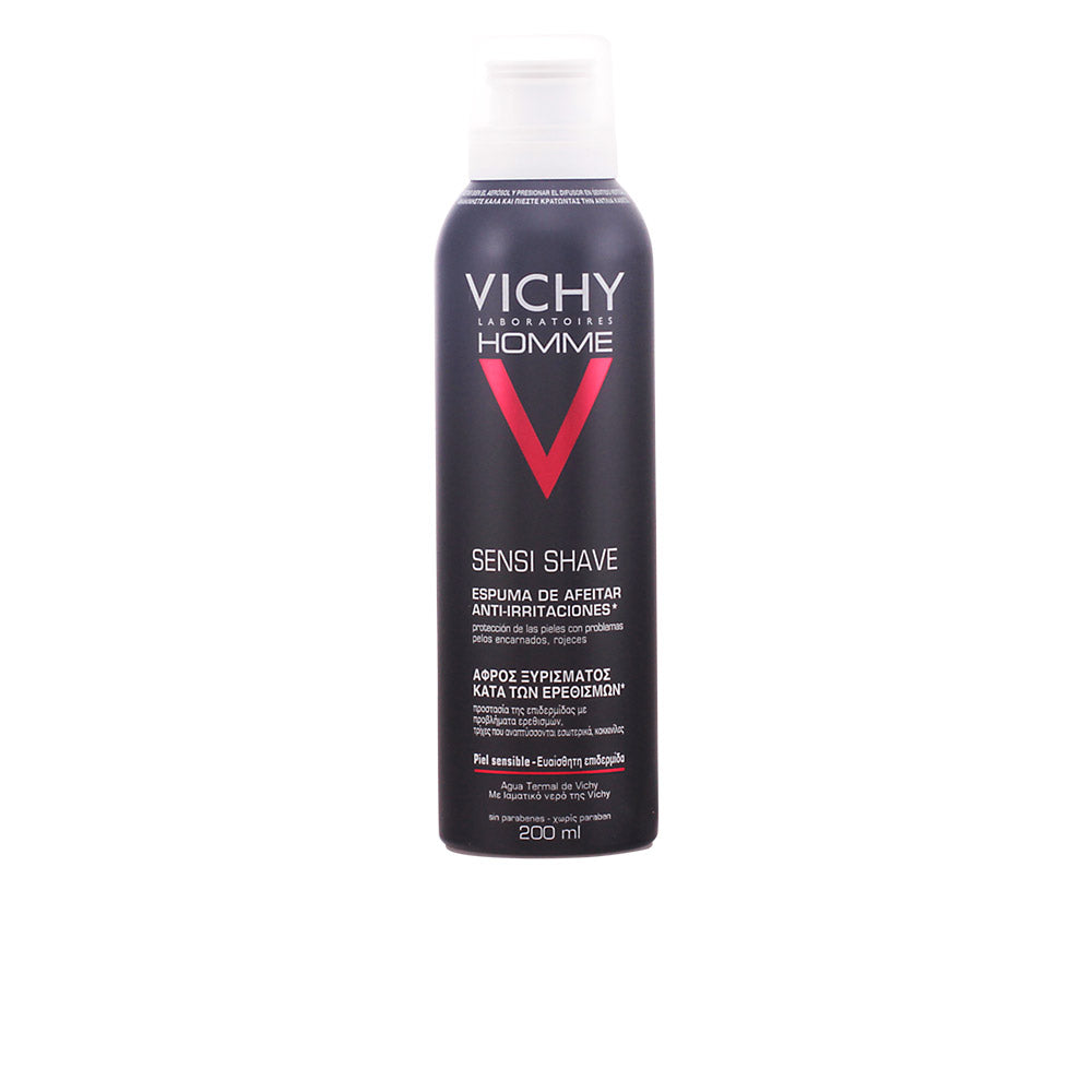 Vichy Homme espuma de barbear antiirritante para pele sensível 200ml