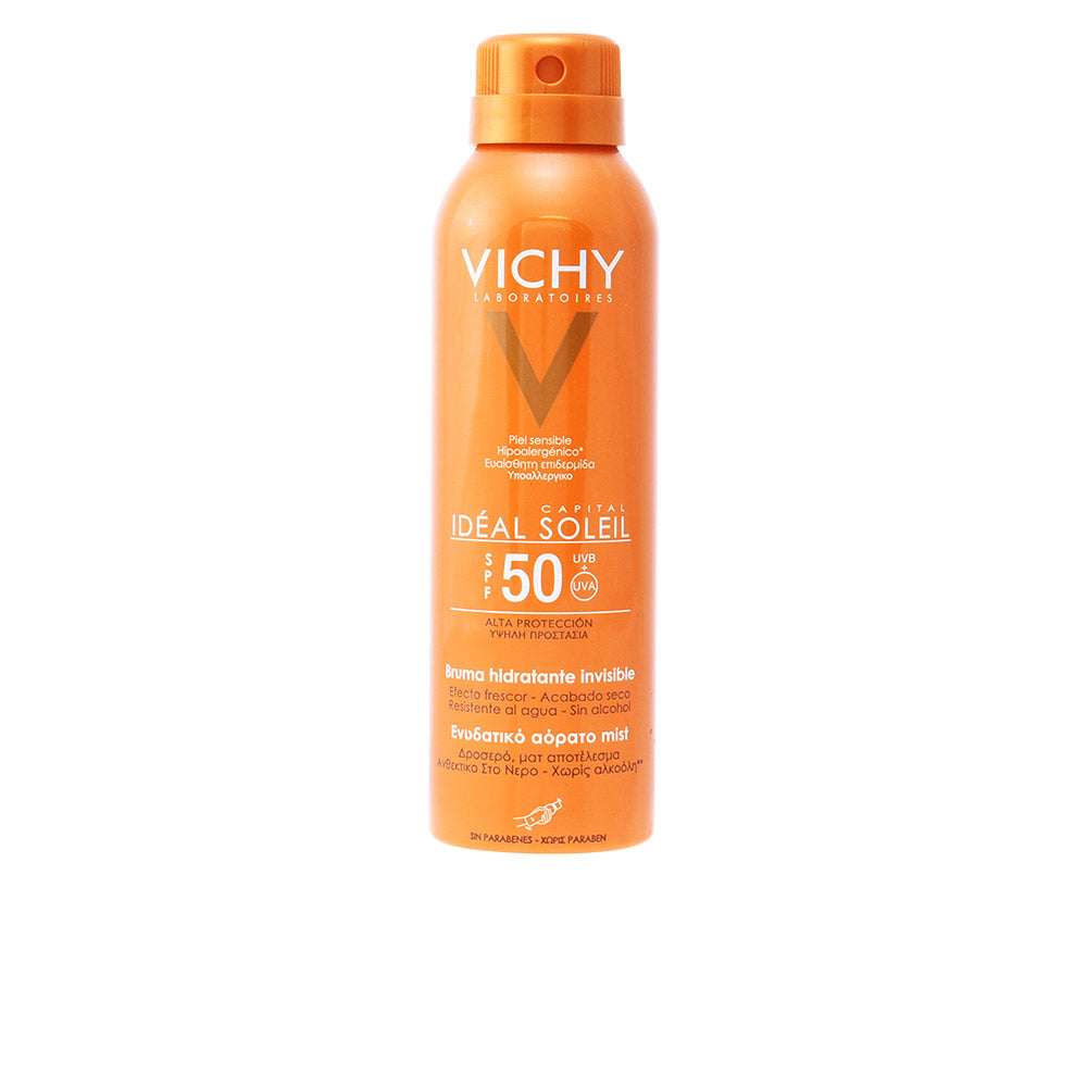 Vichy CAPITAL SOLEIL spray SPF50+ proteção solar para pele sensível