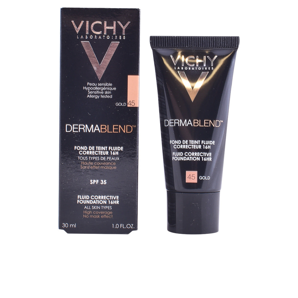 Vichy DERMABLEND Fond de Teint Correcteur SPF35 #45 Gold para pele sensível