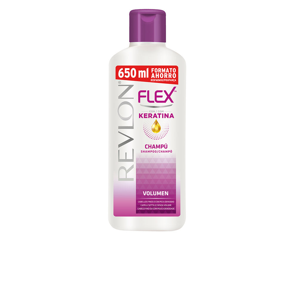 Revlon FLEX Keratin Shampoo para cabelo fino e volume 650 ml
