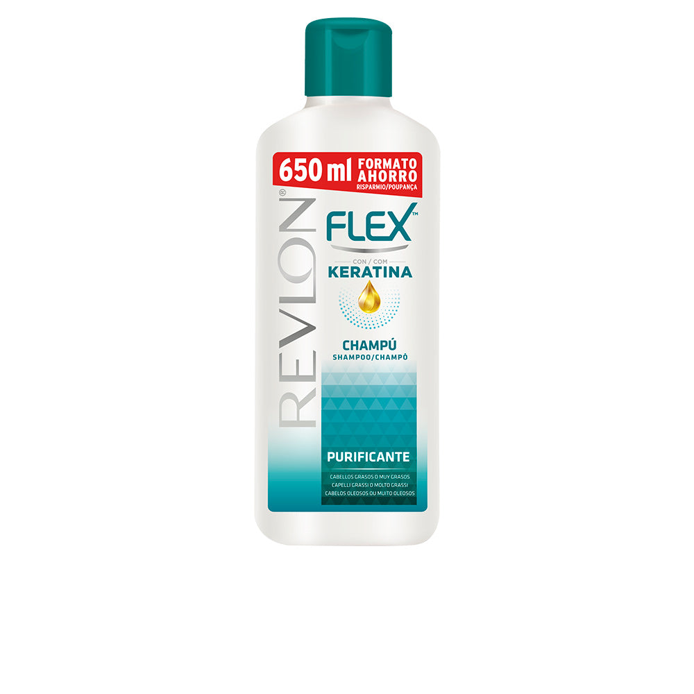 Revlon Flex Keratin Purifying Oily Hair Shampoo - 650 ml