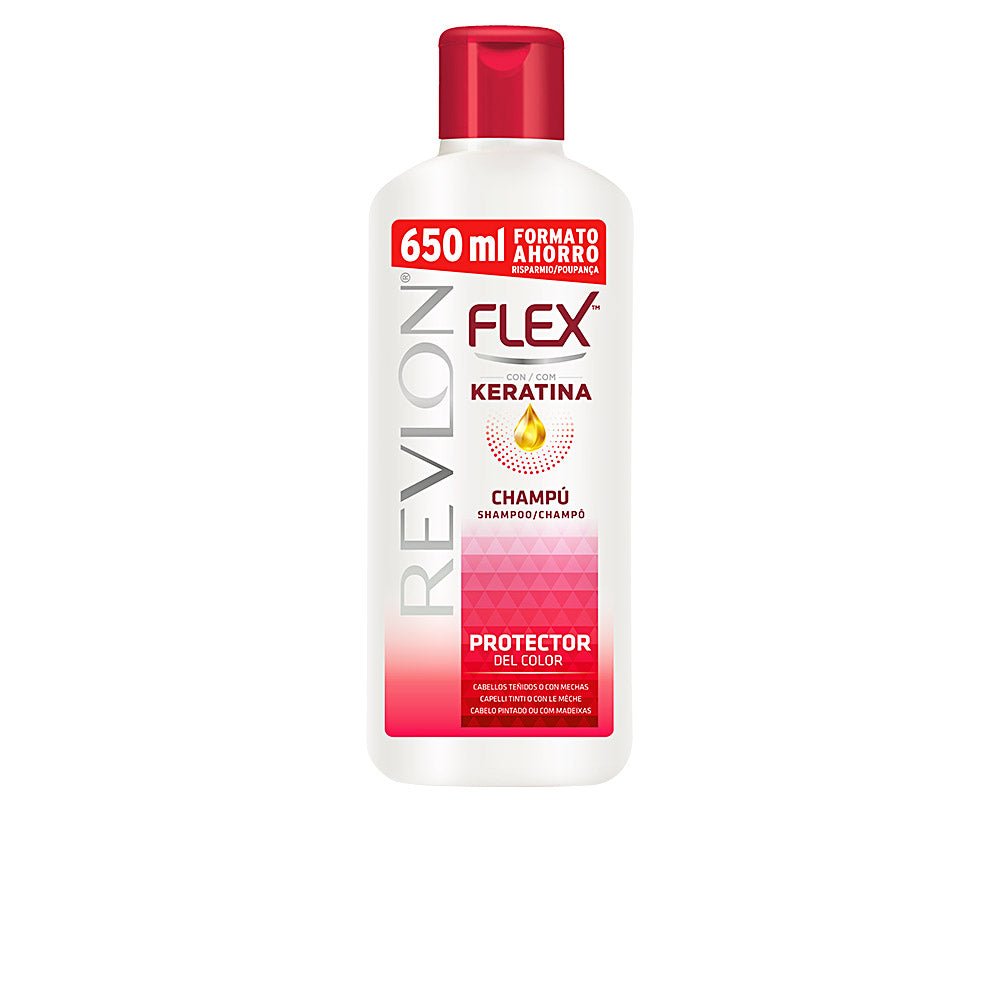 REVLON FLEX KERATIN Protective Color Tinted Shampoo 650 ml for Dyed and All Hair Types