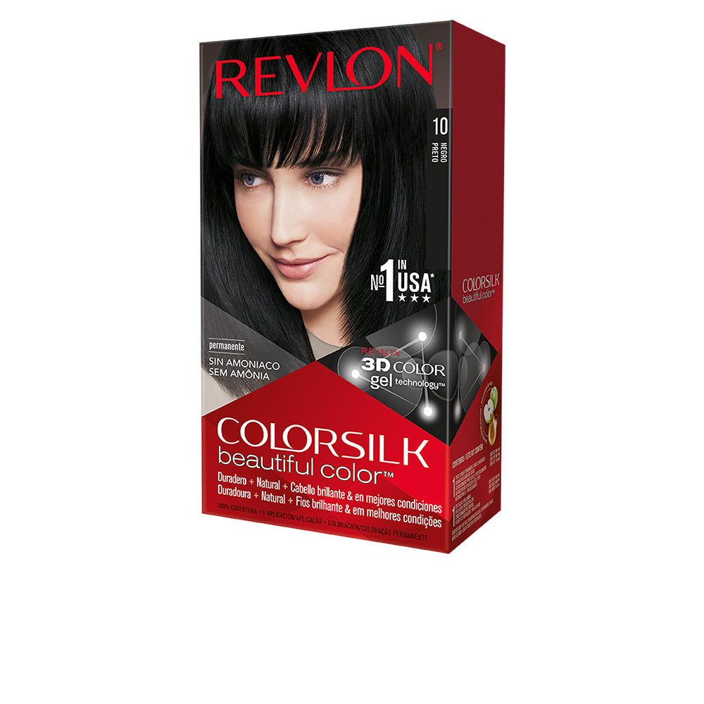 Revlon Colorsilk Tinte #10 Negro para Todo Tipo de Cabelos