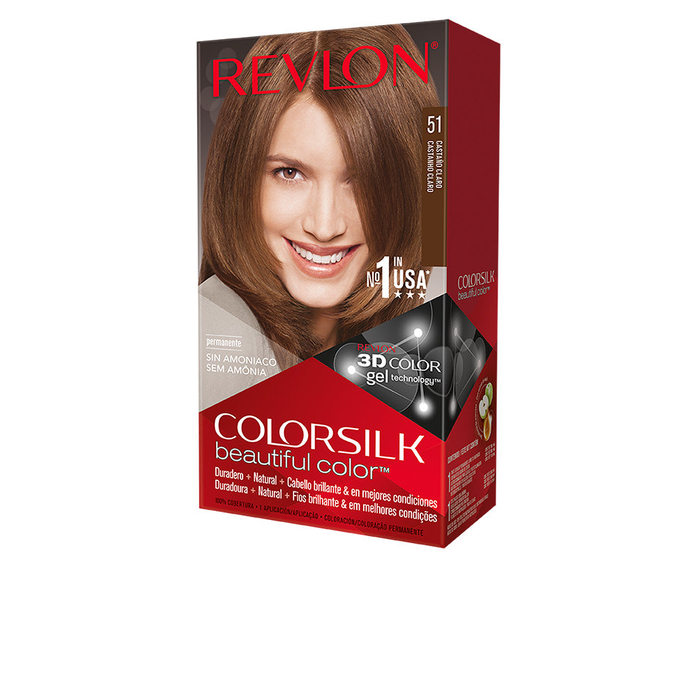 REVLON COLORSILK Tinte #51 Castaño Claro para Todo Tipo de Cabelo