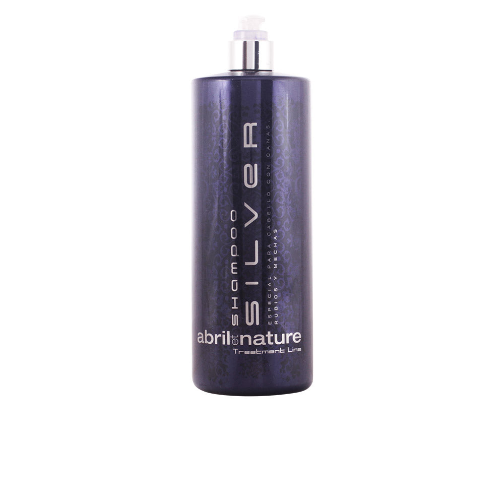 ABRIL ET NATURE SILVER Shampoo 1000 ml para cabelo loiro e com realce