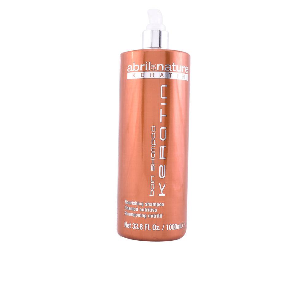 Shampoo nutritivo com queratina Abril Et Nature 1000 ml para cabelos danificados e secos