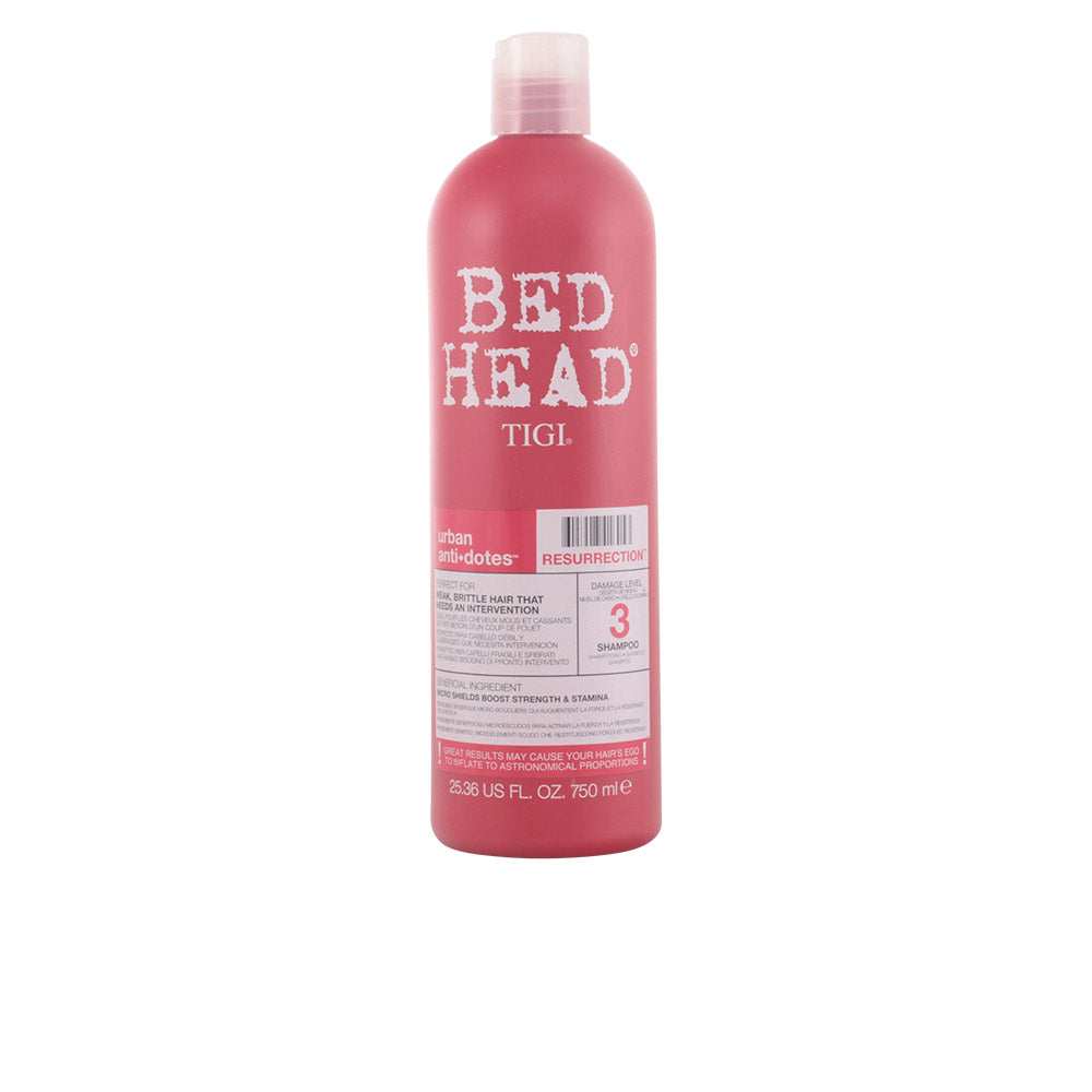 TIGI BED HEAD Urban Anti-Dotes Resurrection Shampoo 750 ml para cabelos danificados