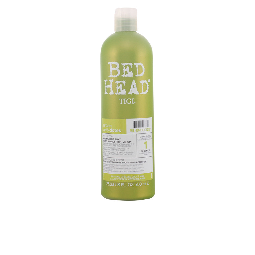 TIGI BED HEAD urban anti-dotes re-energize shampoo 750 ml - Revitaliza cabelos danificados e coloridos