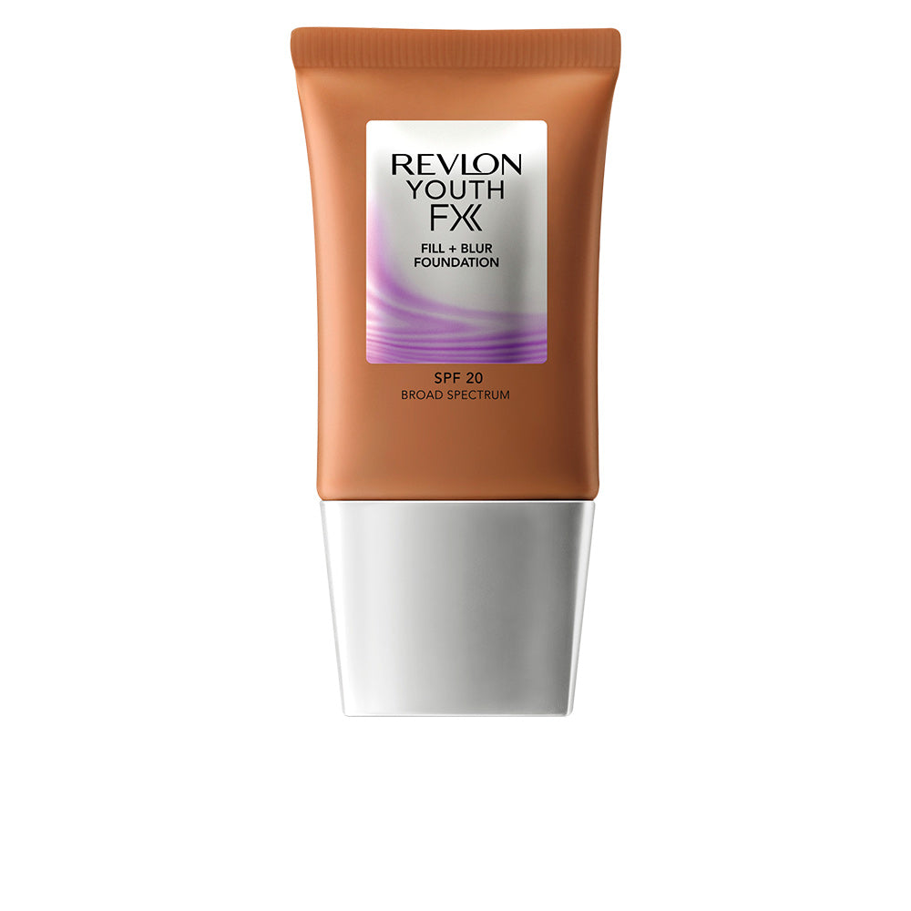 REVLON MASS MARKET YouthFX Fill + Blur Foundation SPF20 #400 Caramel - Medium Coverage, Hydrating Fluid Makeup for All Skin Types