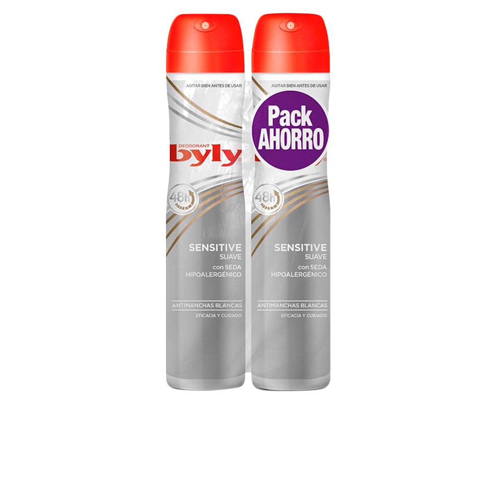 Deodorante spray BYLY Sensitive para pele sensível - Pack 2 unidades