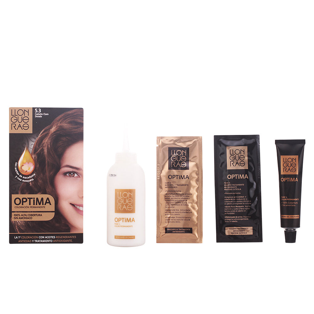 Llongueras OPTIMA coloração capilar nº 5.3 castanho dourado 1 unidade