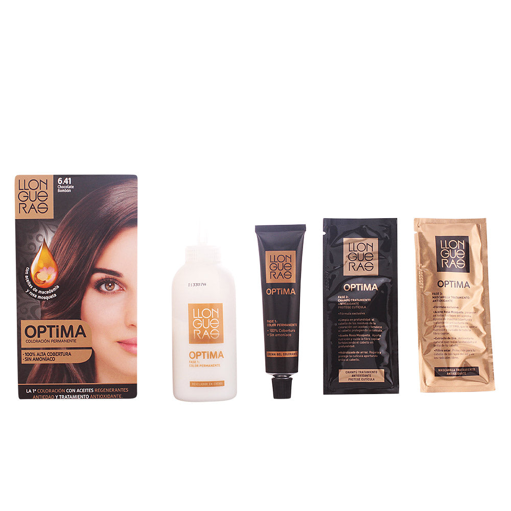 Optima Hair Colour #6.41 Bombón Chocolate da LLONGUERAS – Coloração Premium para Todo Tipo de Cabelo
