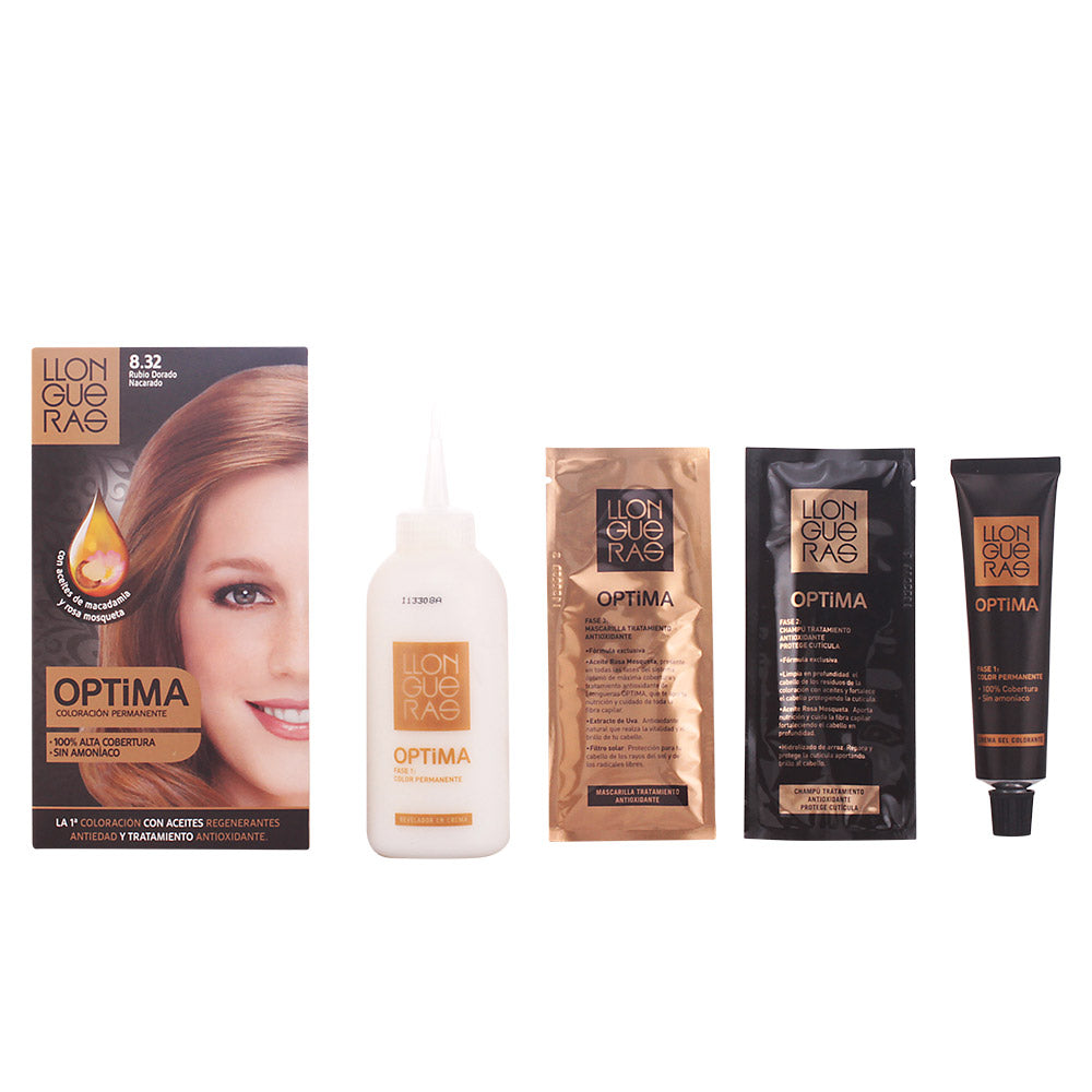 Optima Hair Colour #8.32 Luz Loiro Natural - LLONGUERAS