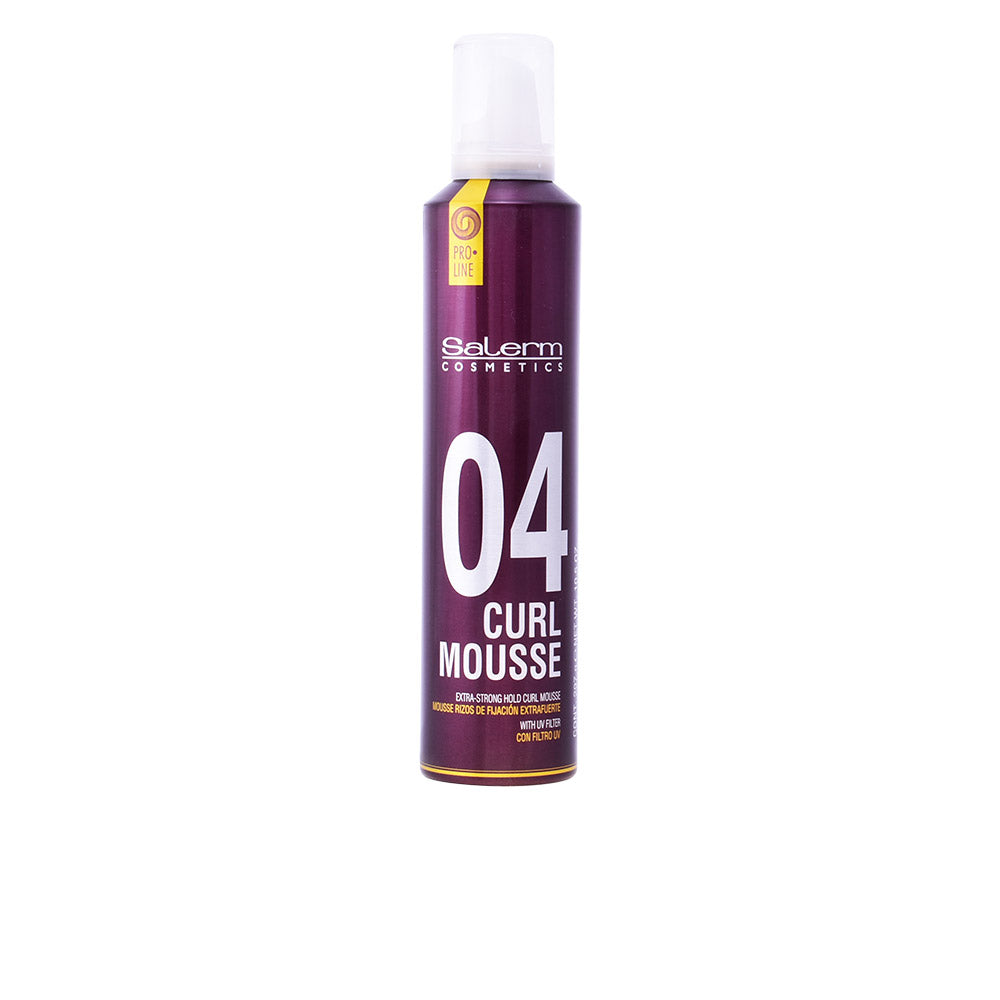 Salerm Curl Mousse Extra Strong 405 ml - Definição e Fixação para Cabelos Rizados
