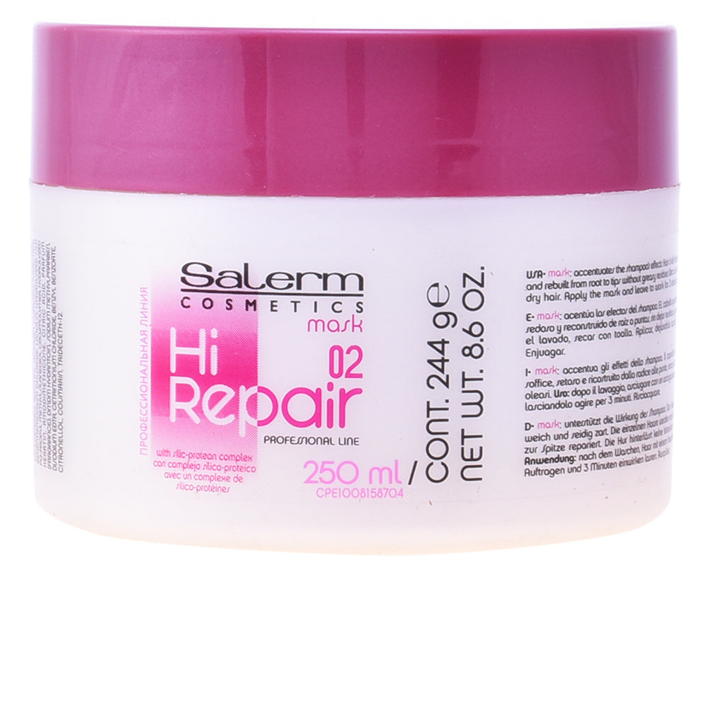 Salerm HI Repair Mask 02 - Reconstrutor para cabelos danificados de 250 ml