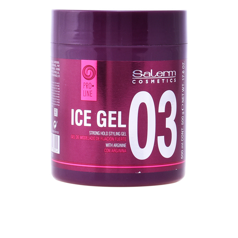 Gel de Fixação Forte SALERM ICE GEL 500 ml – Estilo duradouro