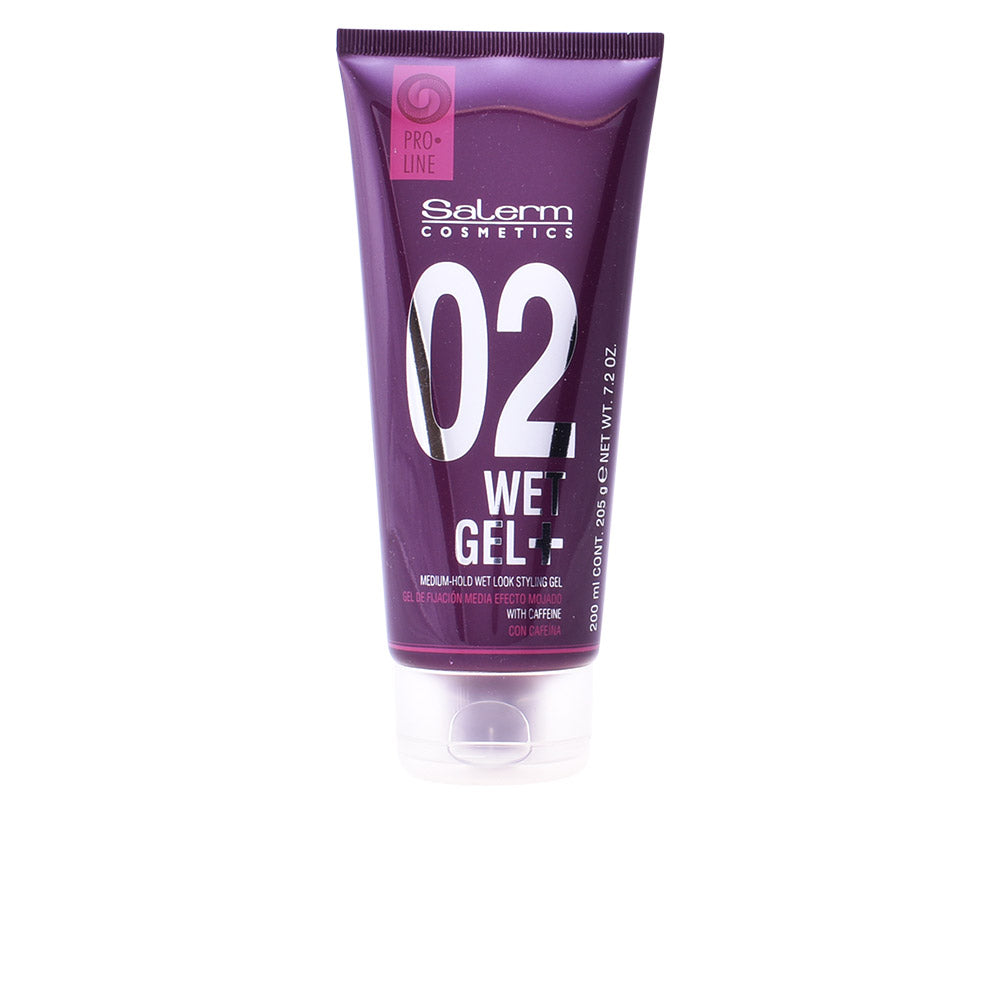 Salerm WET GEL+ gel de styling de média firmeza paralook molhado 200 ml